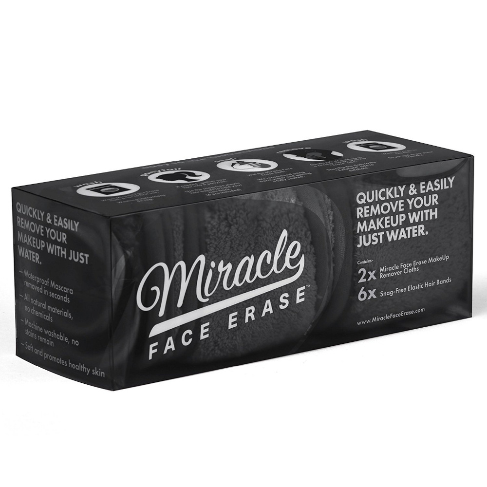 Miracle 2 Pack Black Microfiber Makeup Remover - Picture 8 of 8